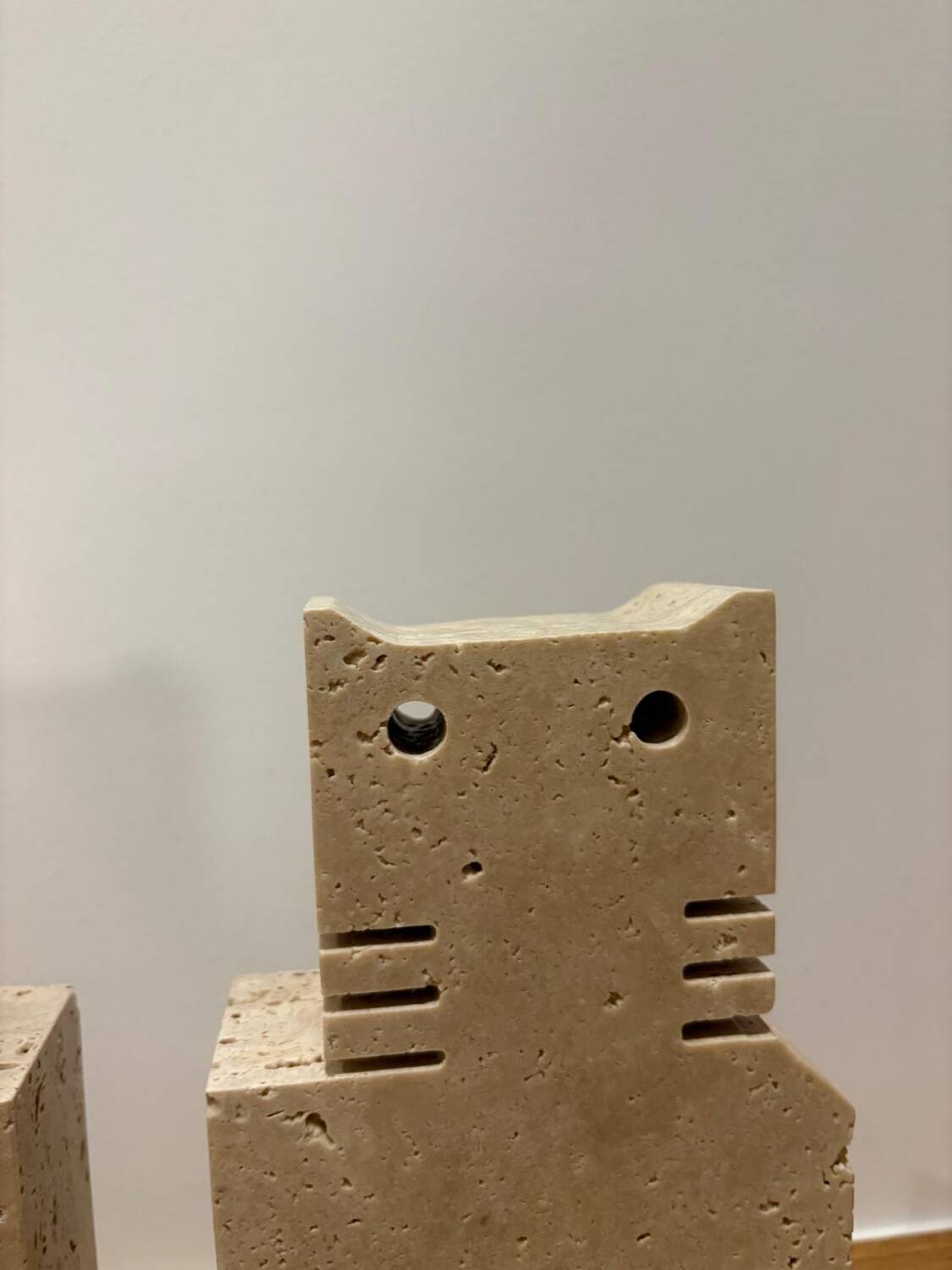 Paire de chats en travertin, Fratelli Mannelli, Italie, 1970s