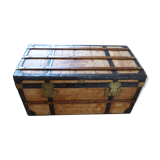 Renovated old trunk jouy fabric