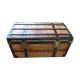 Renovated old trunk jouy fabric