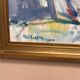 Original Swedish Oil on Canvas – “Coastal Landscape” by Arthur Y. Nilsson – Signed – Vintage & Framed