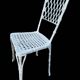 Paire de chaises en fonte d’aluminium décor bambou, Espagne 1960