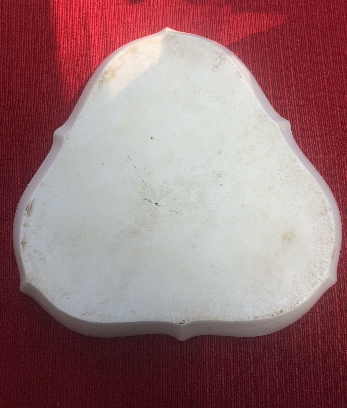 Triangular German porcelain platter