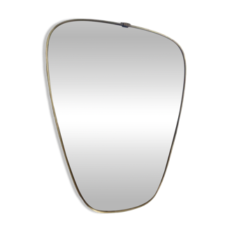 Miroir Rétroviseur Vintage en laiton  , Années 1960