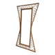 Large and unusual rattan mirror from the 1960s