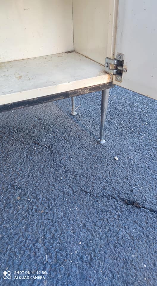 Kitchen steel buffet around 1950/60