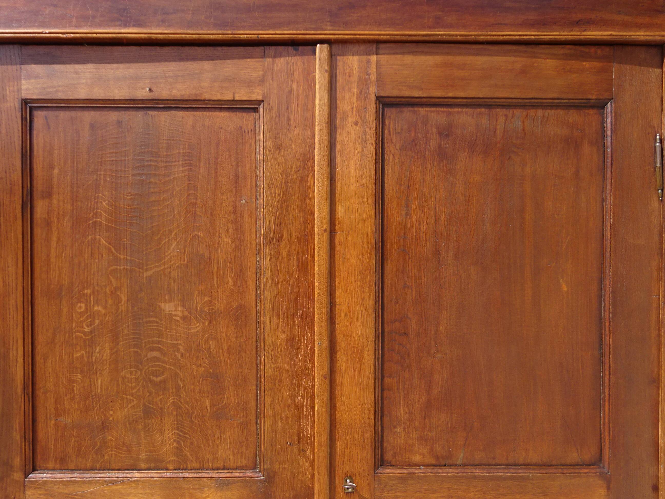 Large Parisian wardrobe in solid oak