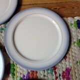 Set of 8 Lait de Salins dessert plates