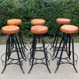 Set of 6 bar stools from the 50s