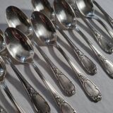 12 Small Silver Metal Spoons SOH