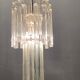Lustre à prisme en verre de Murano moderniste italien, années 1970
