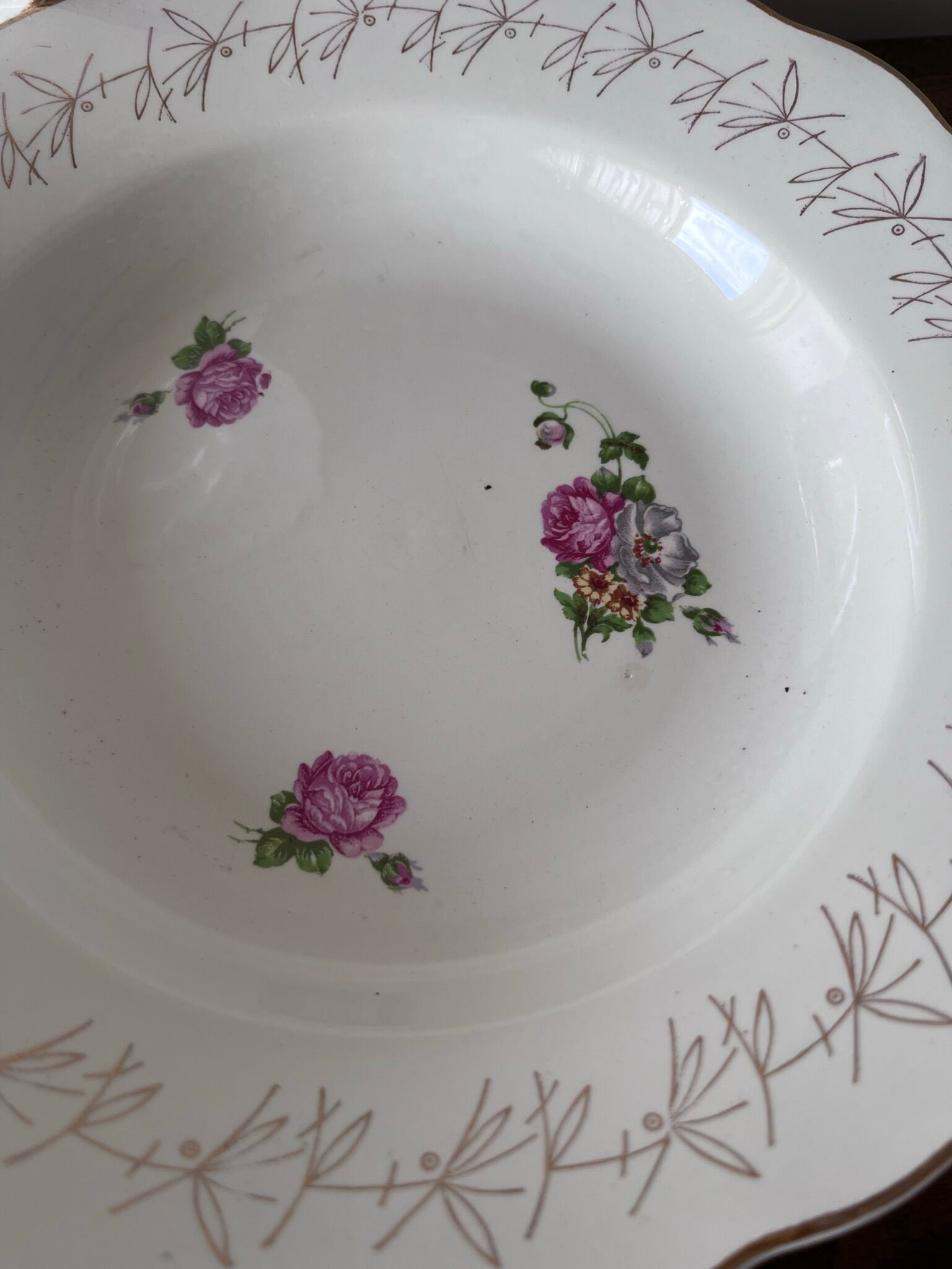 5 old hollow plates model "Oreste" by Digoin Sarreguemines