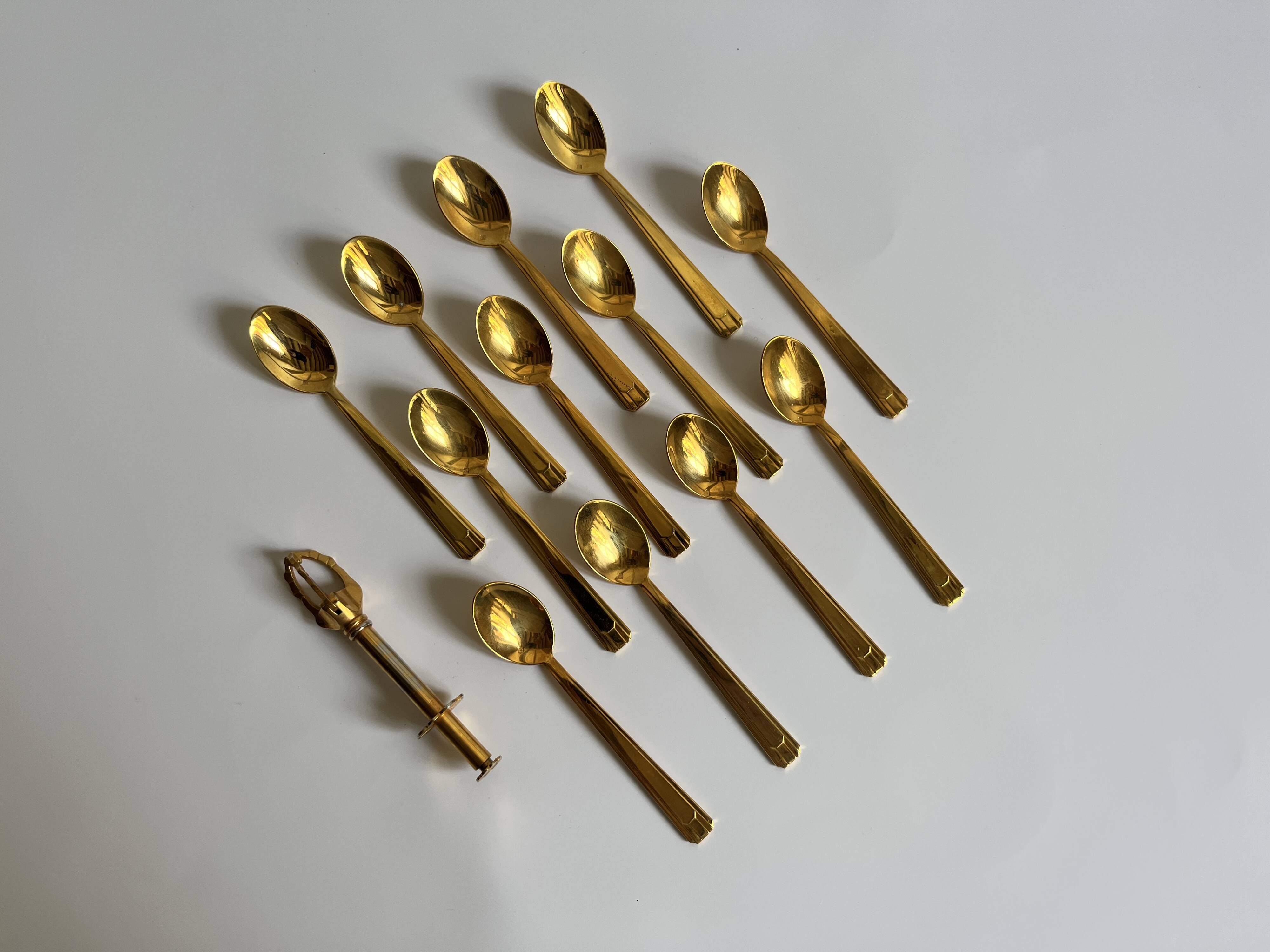 Fabiora 24-carat gilded spoons