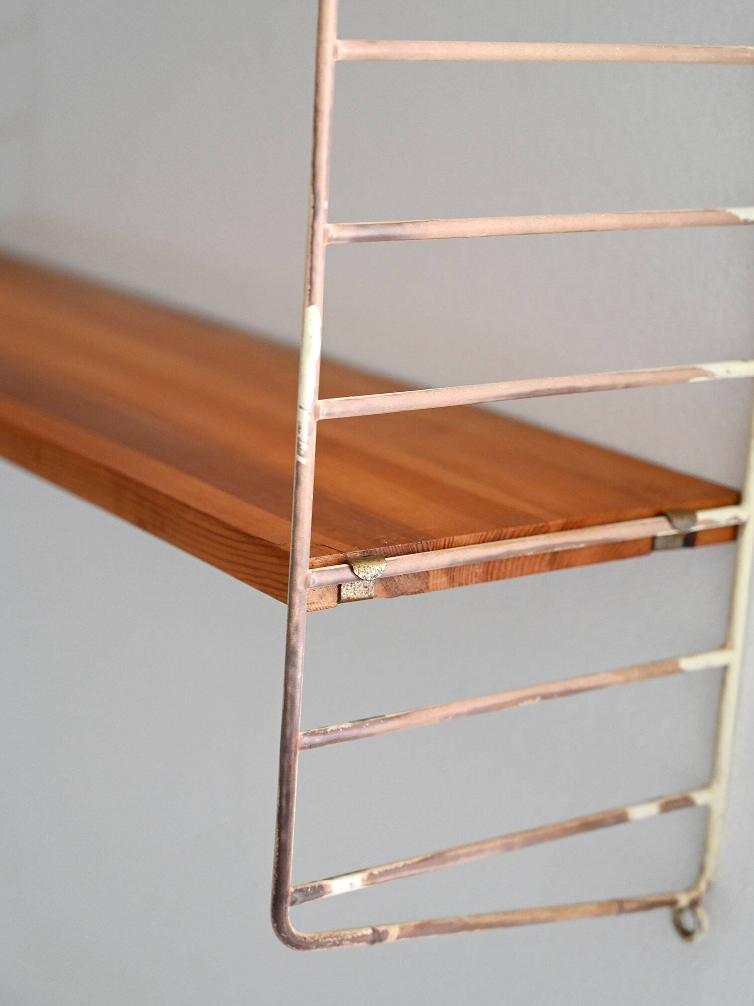 1960s Scandinavian Wall Shelving System in Fir
