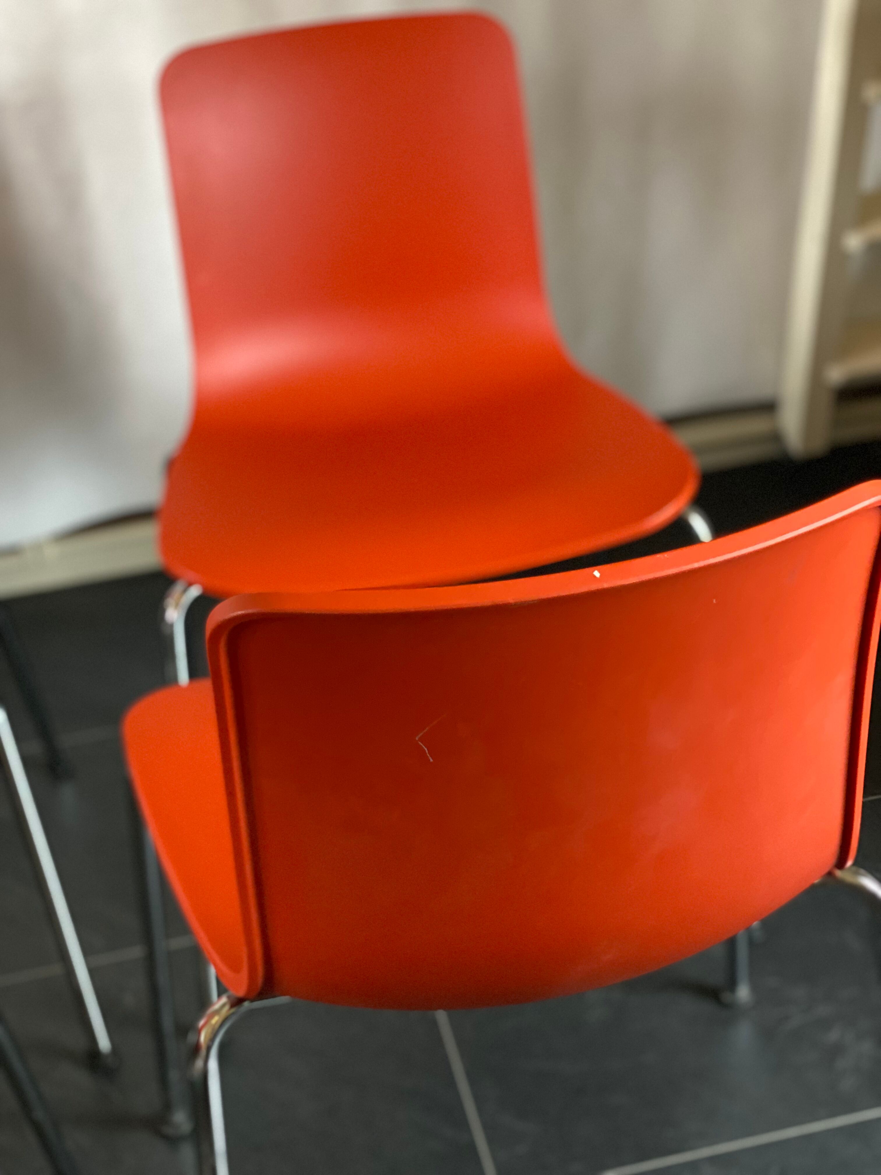 Set of four Vitra HAL chairs