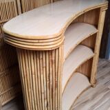 Vintage formica and bamboo tiki bar