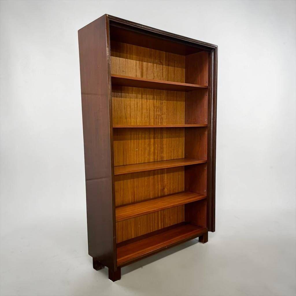 Vintage wooden shallow shelf/display case/bookcase