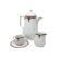 Art deco white coffee and tea set, 1930s, set of 12