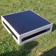 White and black square coffee table