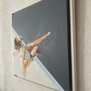Peinture femme assise
