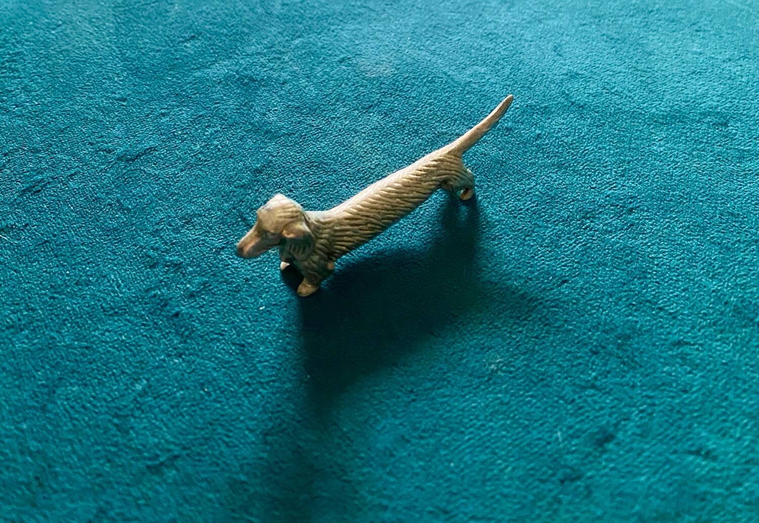 6 silver metal dog-shaped knife holders