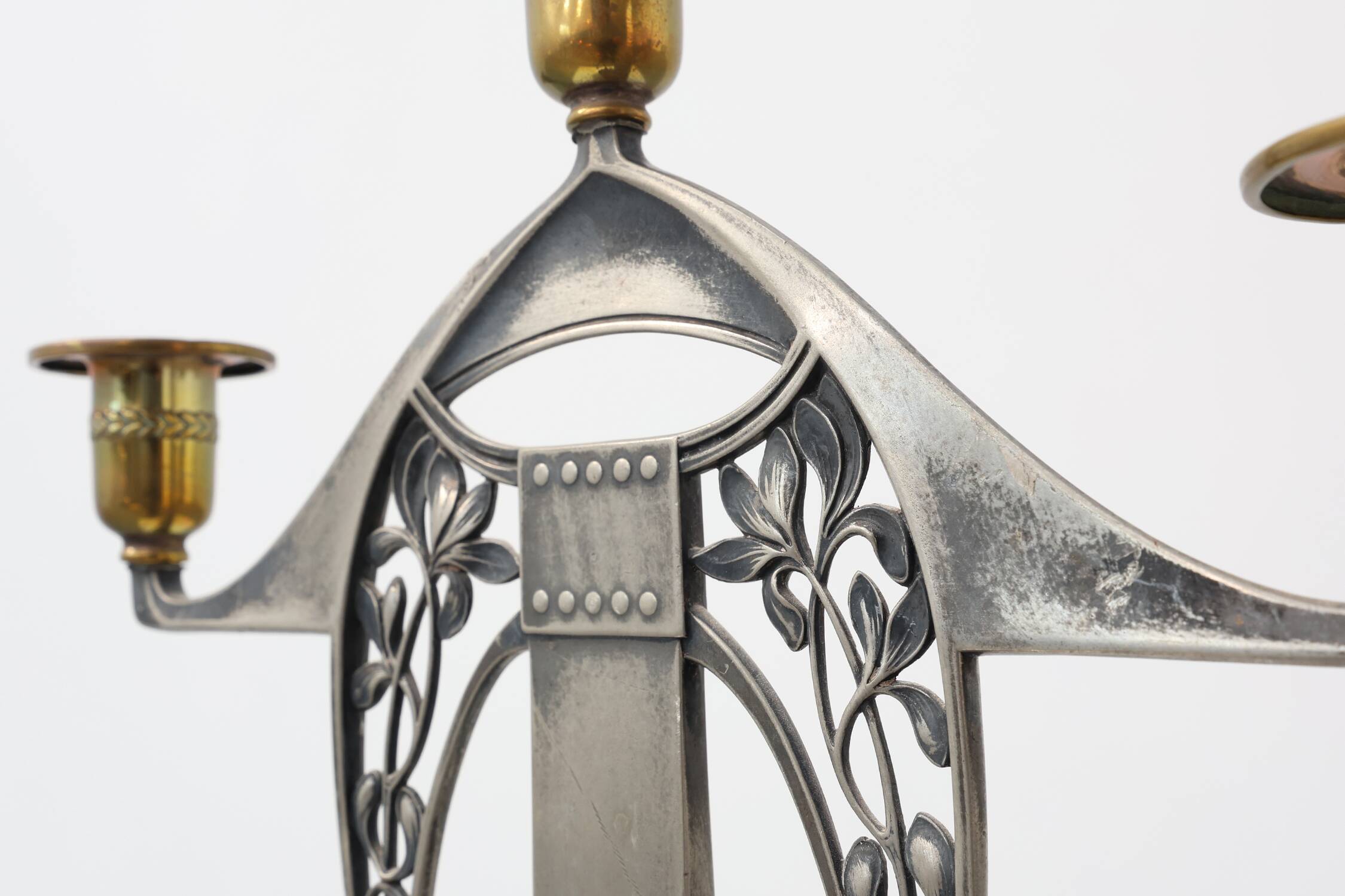 Art Nouveau Three‑Arm Candelabrum by WMF, Early 20th Century