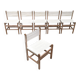 Mid-century Danish Safari dining chairs by Peter Ole Schiønning for Niels Eilersen, set of 6.