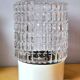 Pair of textured glass lamps 1970