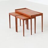 Kurt Ostervig nesting tables in teak Jason Mobler Denmark 1960