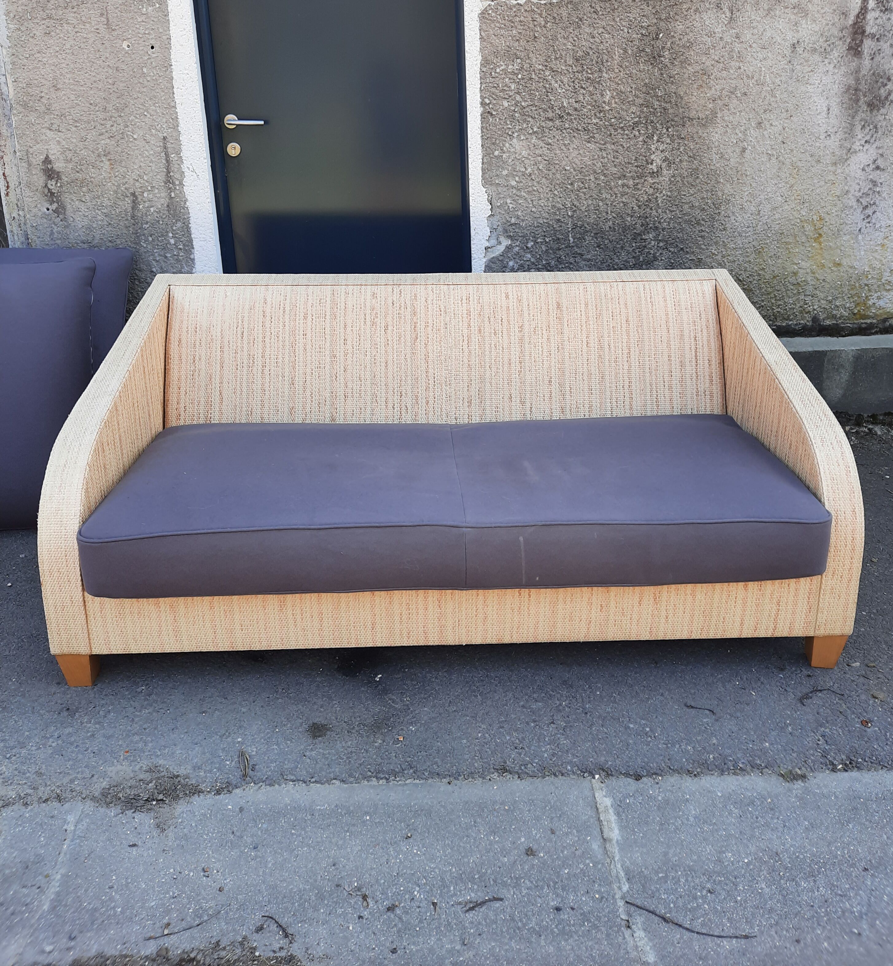 Yamakado hiroyuki sofa in woven wicker