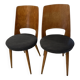 Paire de chaises de Bistrot Baumann  modèle Mondor vintage 1970