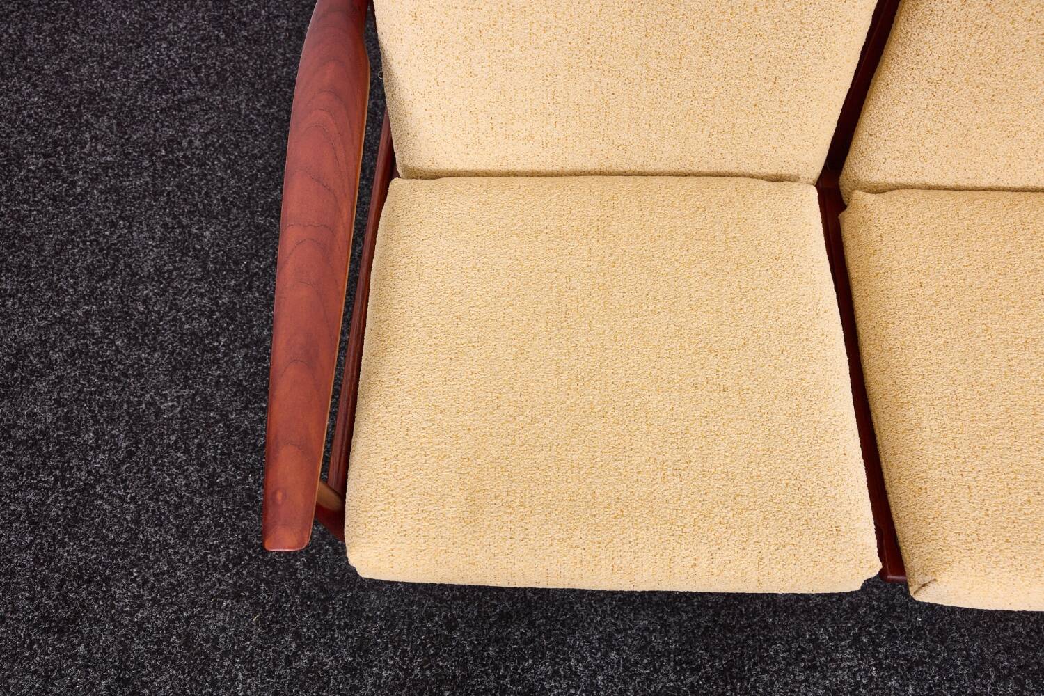 Arne Vodder, Canapé trois places vintage en teck, Glostrup années 1960, Danemark