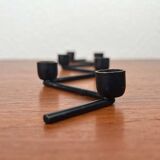 Mid-century Danish minimalist metal candlestick from the 1960s.