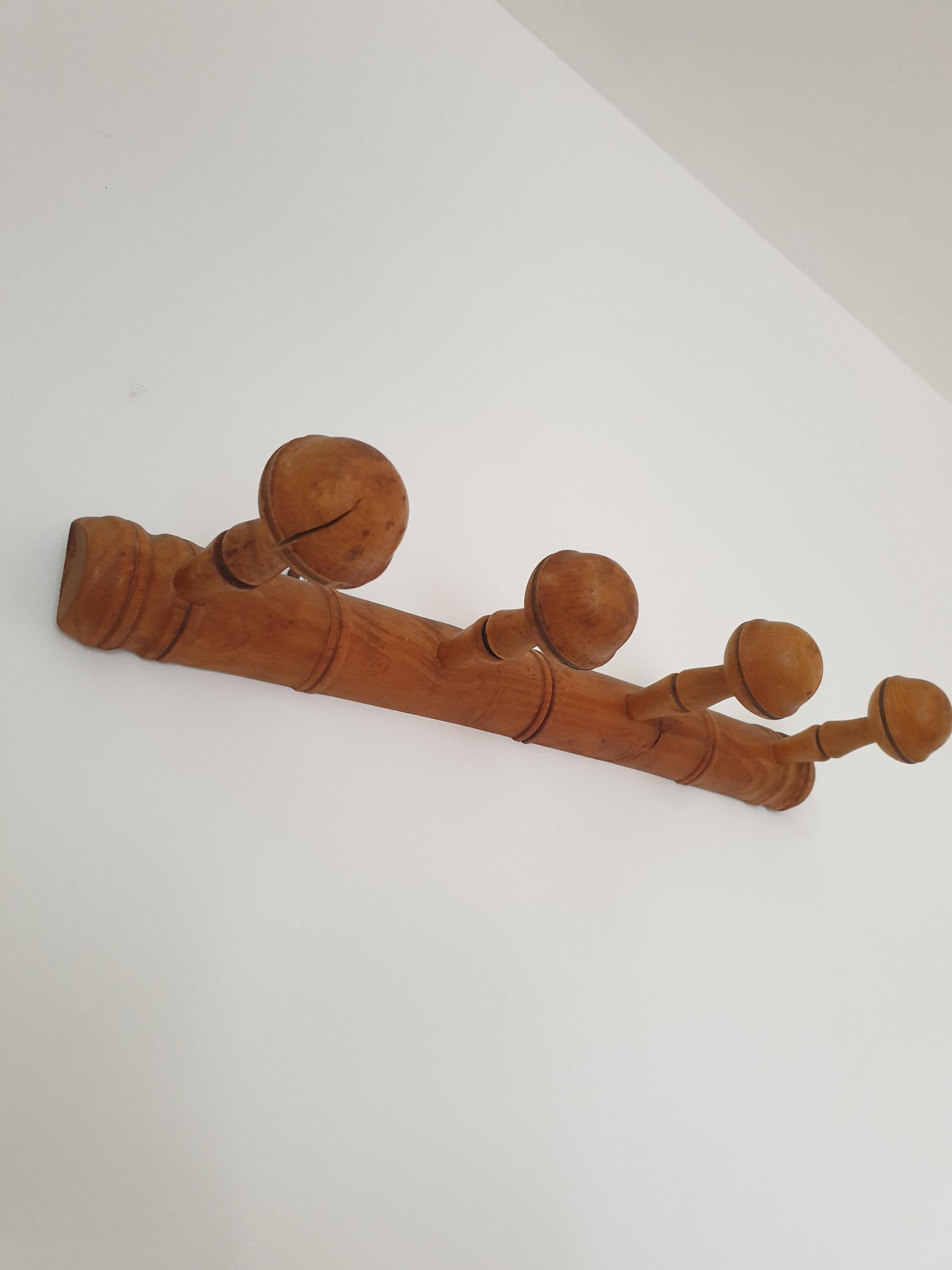 Wooden coat holder