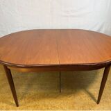 Mid-Century Retro Vintage Teak Oval Extending Dining Table by G Plan – Fres