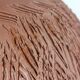 Vintage mid-century brutalist sgraffito ceramic vase