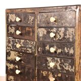 Commode industrielle marron