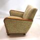 Fauteuil de salon Art Déco en jacquard de velours, 1930