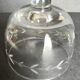 Pair of engraved glass butter dishes