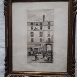 Gravure ancienne encadrée