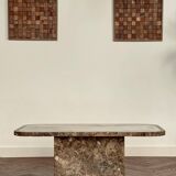 Table basse marbre vintage années 70