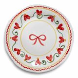 Angel fleur dinner plate rouge