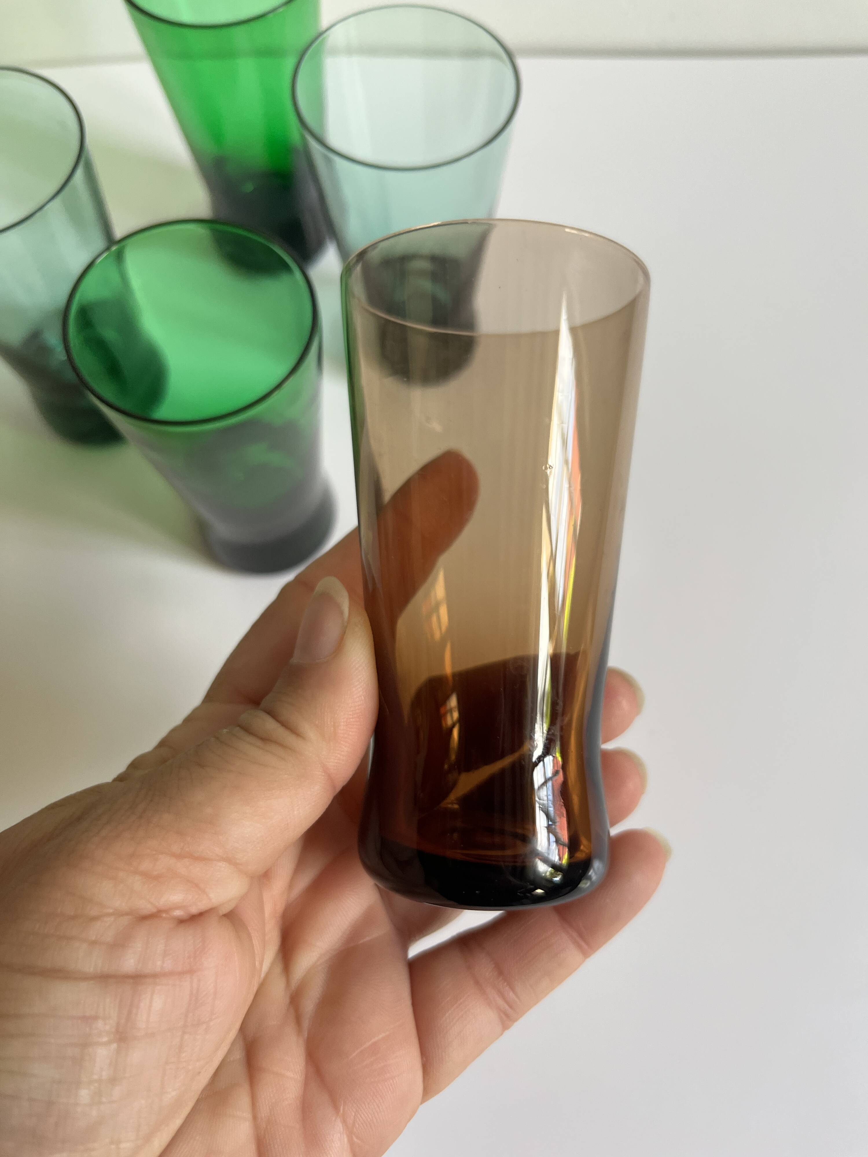 5 aperitif glasses 1960