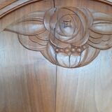 Art Deco walnut wardrobe