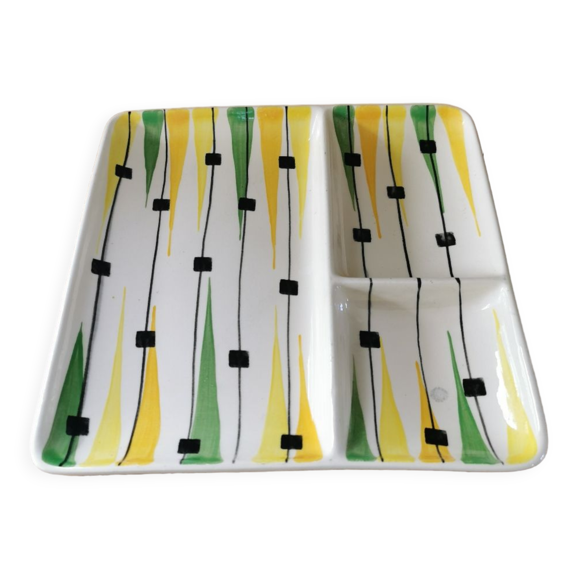 Vintage compartment dish St Clement