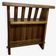 Vintage brutalist solid wood bar