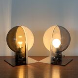 White-gray SIRIO lamp by Brazzoli & Lampa for Guzzini, Italy 1970s