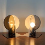 White-gray SIRIO lamp by Brazzoli & Lampa for Guzzini, Italy 1970s