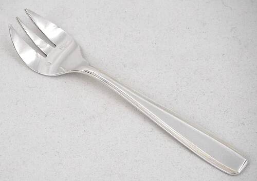 12 Art Deco oyster forks Ercuis in silver-plated metal