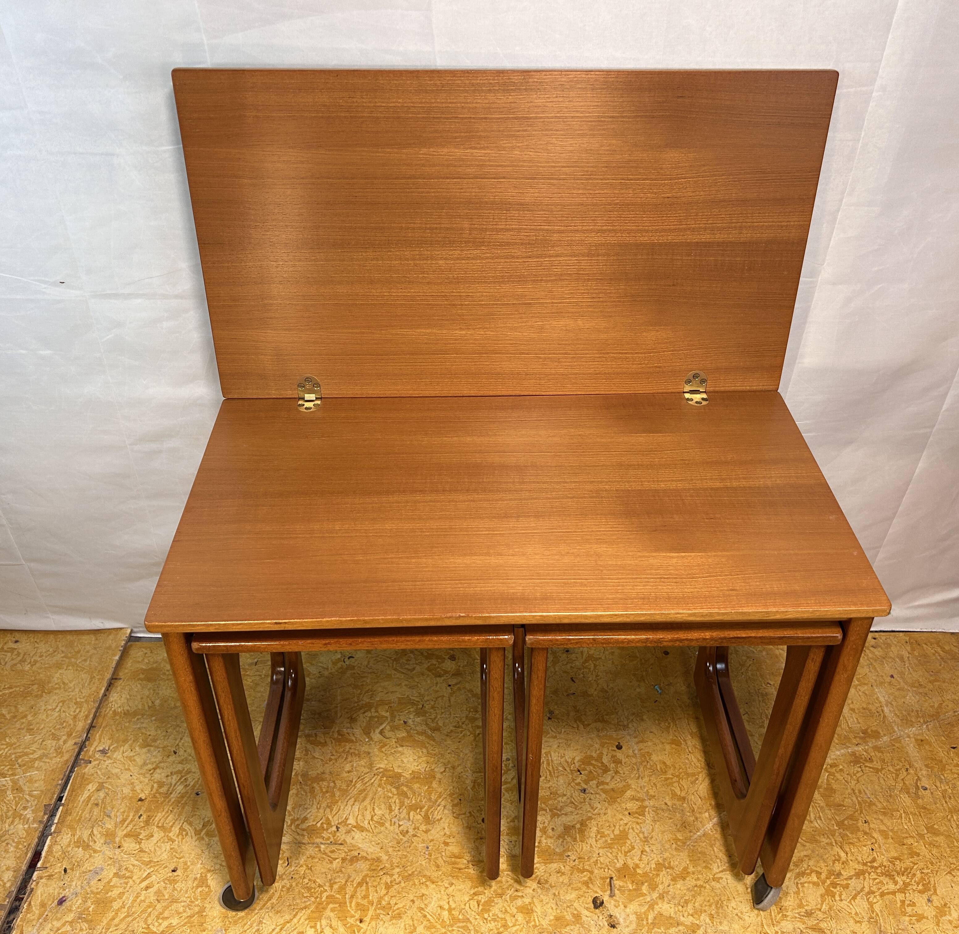 Retro vintage mid-century teak coffee table, 1960s. Tristor Danish Design