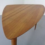 Mid-Century Triangular Teak Side Table, 1960s
